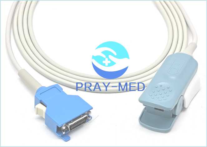 nihon kohden 14pin adult finger spo2 sensor
