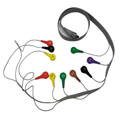 10vodičový dynamický Ekg Holter kabel pro Edan SE-2003 SE-2012