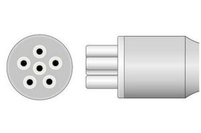 Colin BP88S 3kolový EKG kabel, IEC / AHA, klip / snap