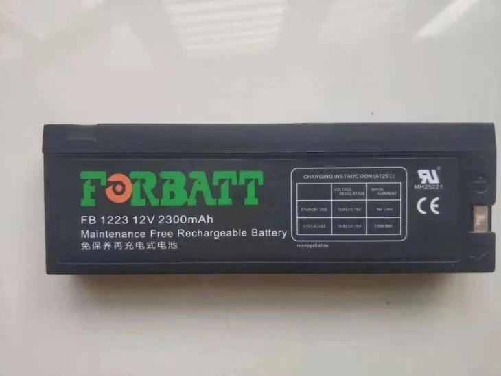 Maintenance Free 12V 2300mAh Patient Monitor Rechargeable Lead-acid Battery Compatible For Mindray