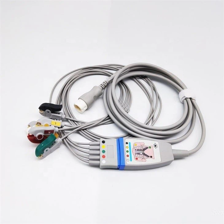 M1968A/M1644A/M1673A/M1671A ECG Leadwire 5-Leads