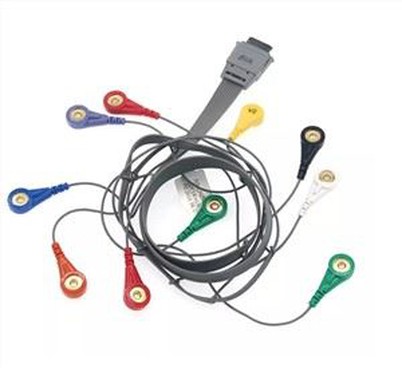 Biomedicínský EKG Holter Kabel AHA 10 Olovo