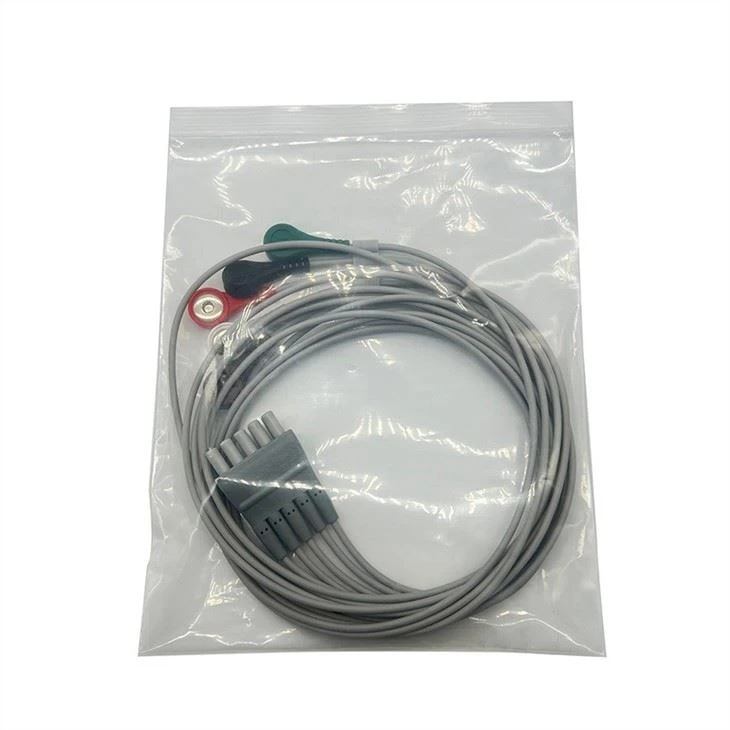 ECG Lead Set 5 Wire Snap Gray 9293-059-50
